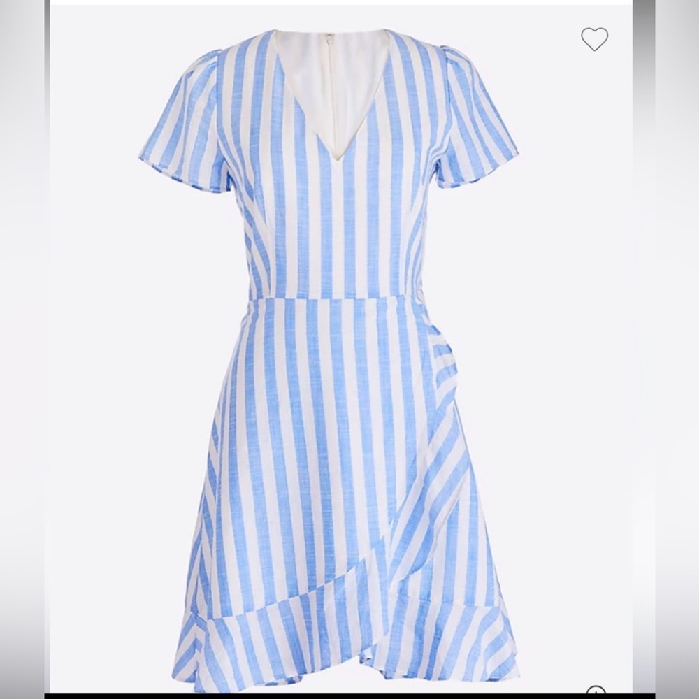 J. Crew Blue & White Striped mini dress